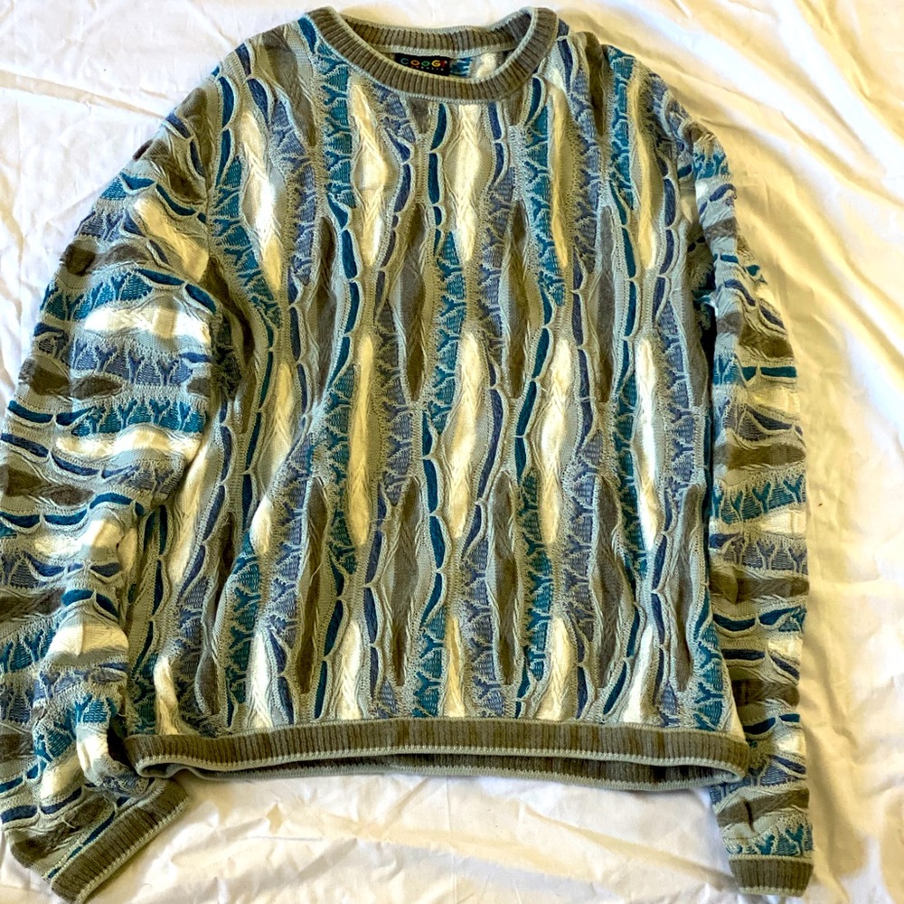 Vintage Authentic COOGI men’s sweater blue/grey